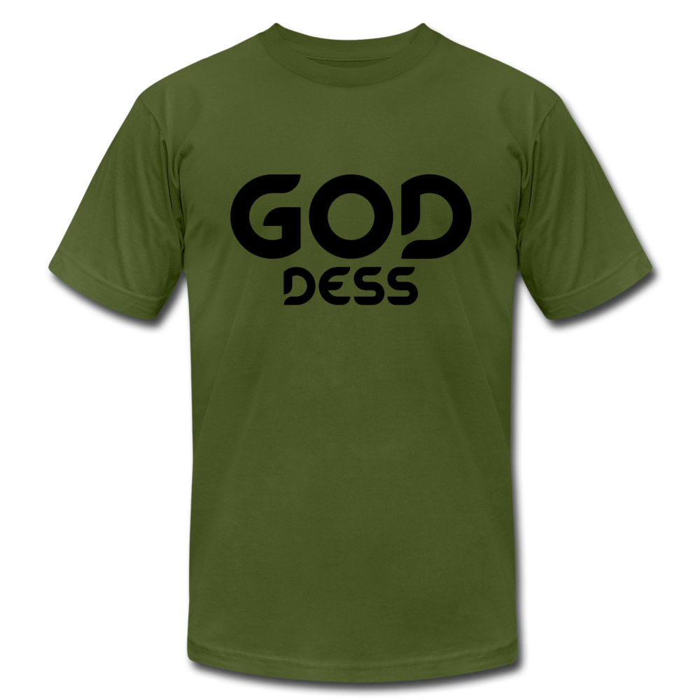 Goddess B Unisex Jersey T-Shirt by Bella + Canvas - olive