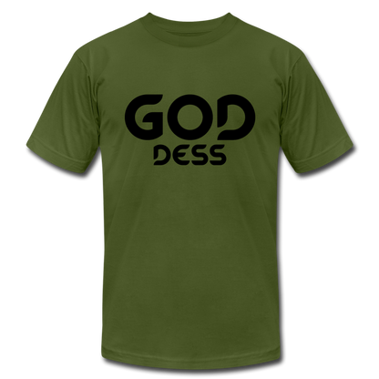 Goddess B Unisex Jersey T-Shirt by Bella + Canvas - olive