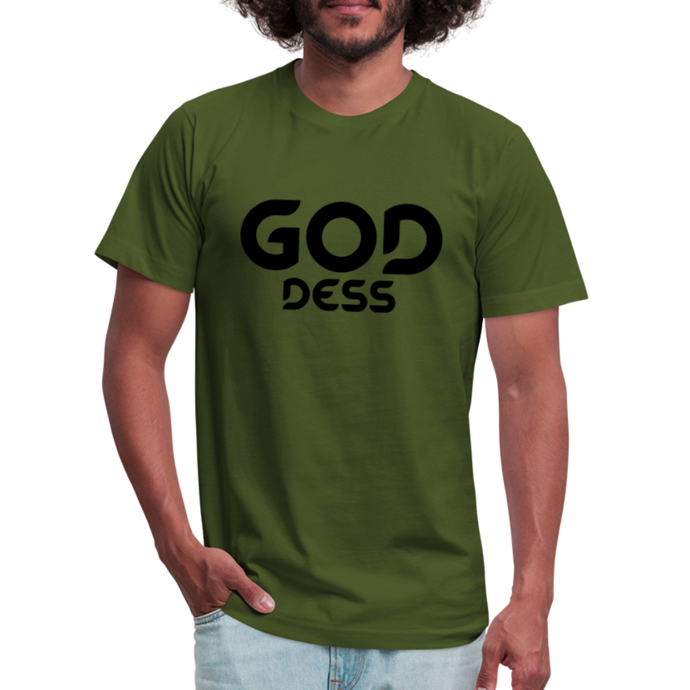 Goddess B Unisex Jersey T-Shirt by Bella + Canvas - olive