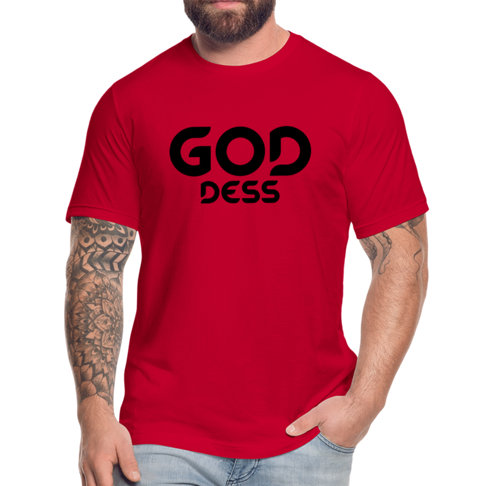 Goddess B Unisex Jersey T-Shirt by Bella + Canvas - red