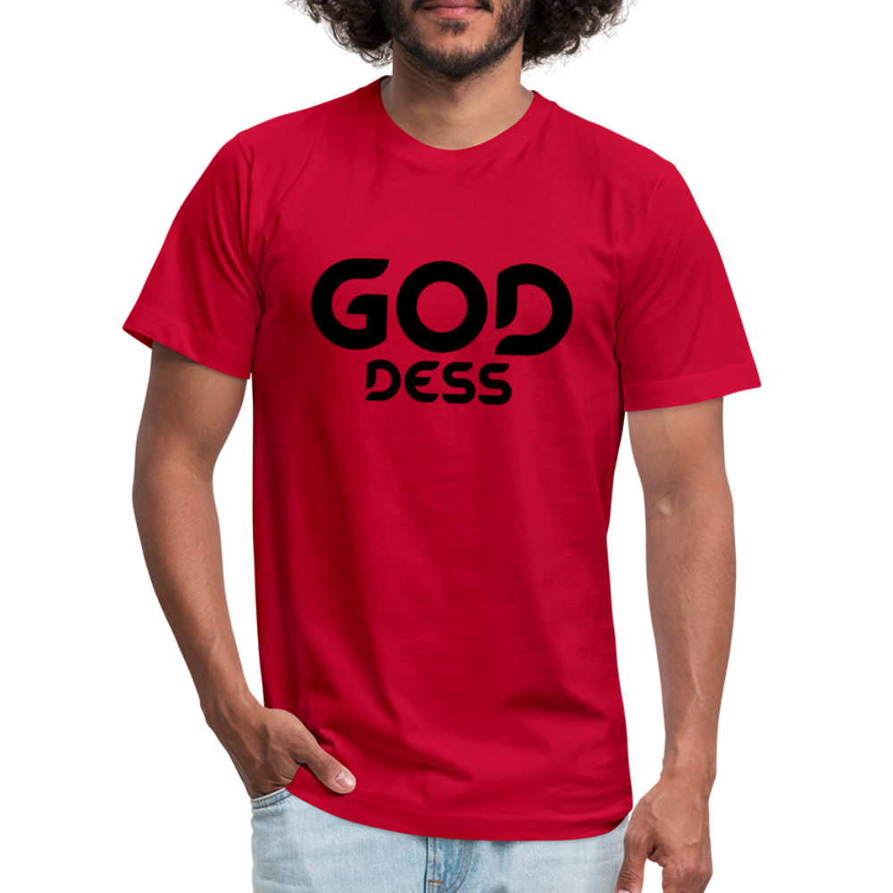 Goddess B Unisex Jersey T-Shirt by Bella + Canvas - red