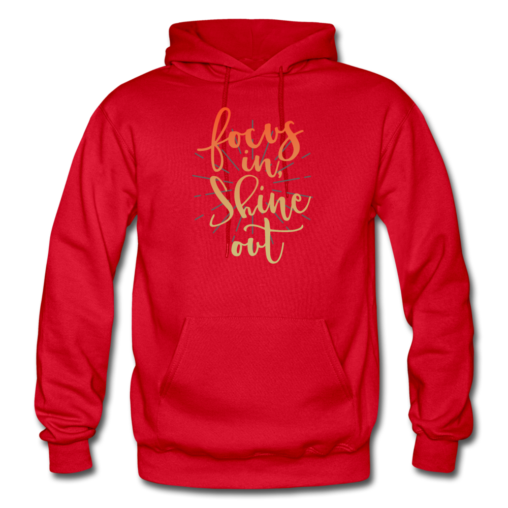 Focus in Shine Out O Gildan Heavy Blend Adult Hoodie - red