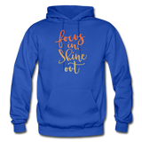 Focus in Shine Out O Gildan Heavy Blend Adult Hoodie - royal blue