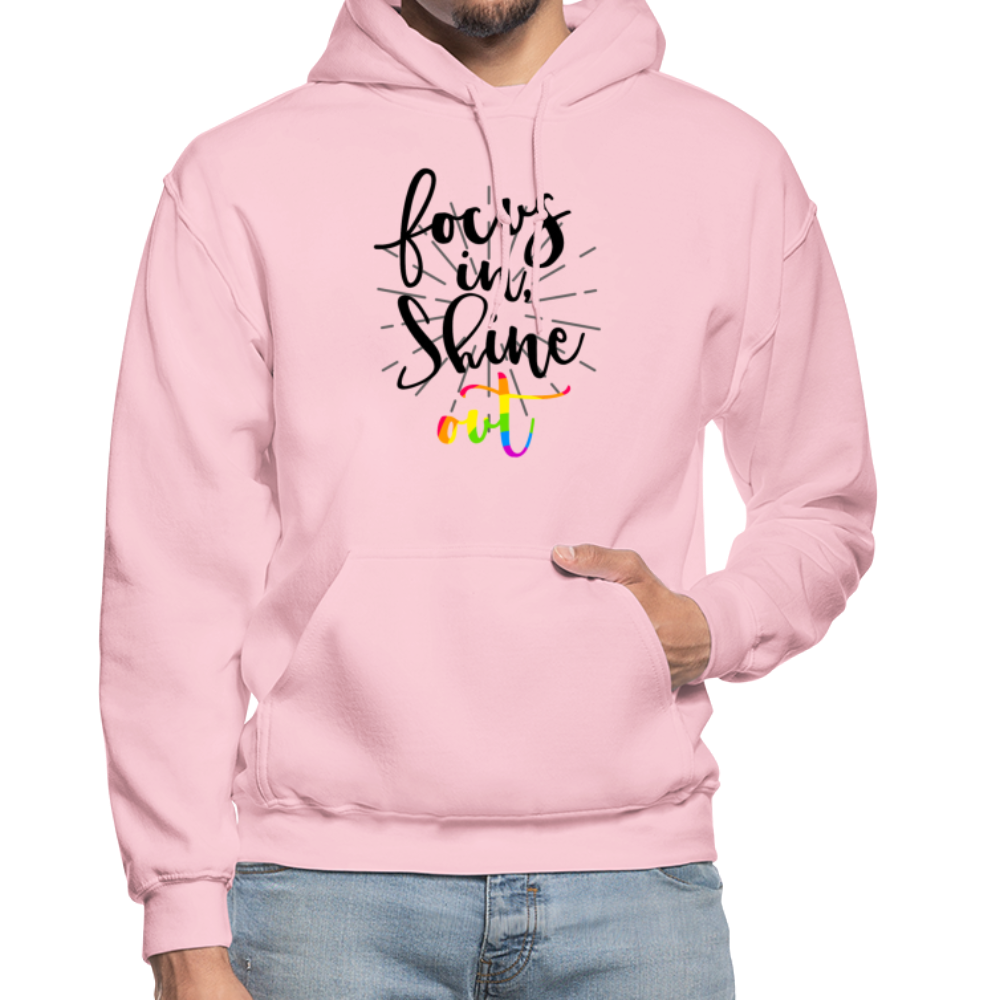 Focus in Shine Out B Gildan Heavy Blend Adult Hoodie - light pink