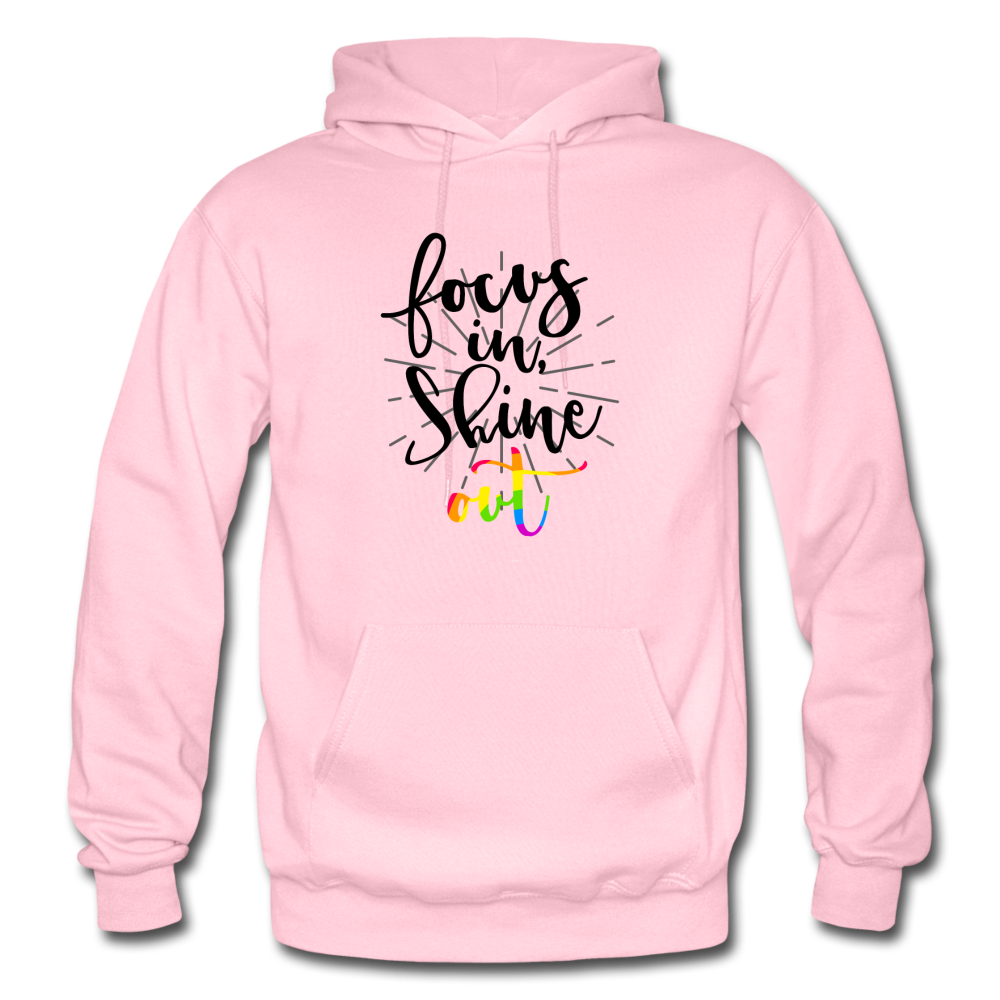 Focus in Shine Out B Gildan Heavy Blend Adult Hoodie - light pink