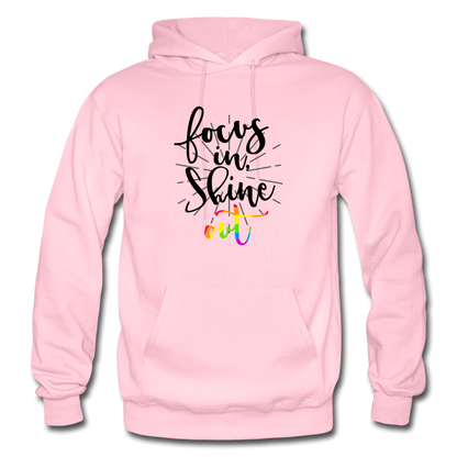 Focus in Shine Out B Gildan Heavy Blend Adult Hoodie - light pink