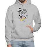 Focus in Shine Out B Gildan Heavy Blend Adult Hoodie - heather gray