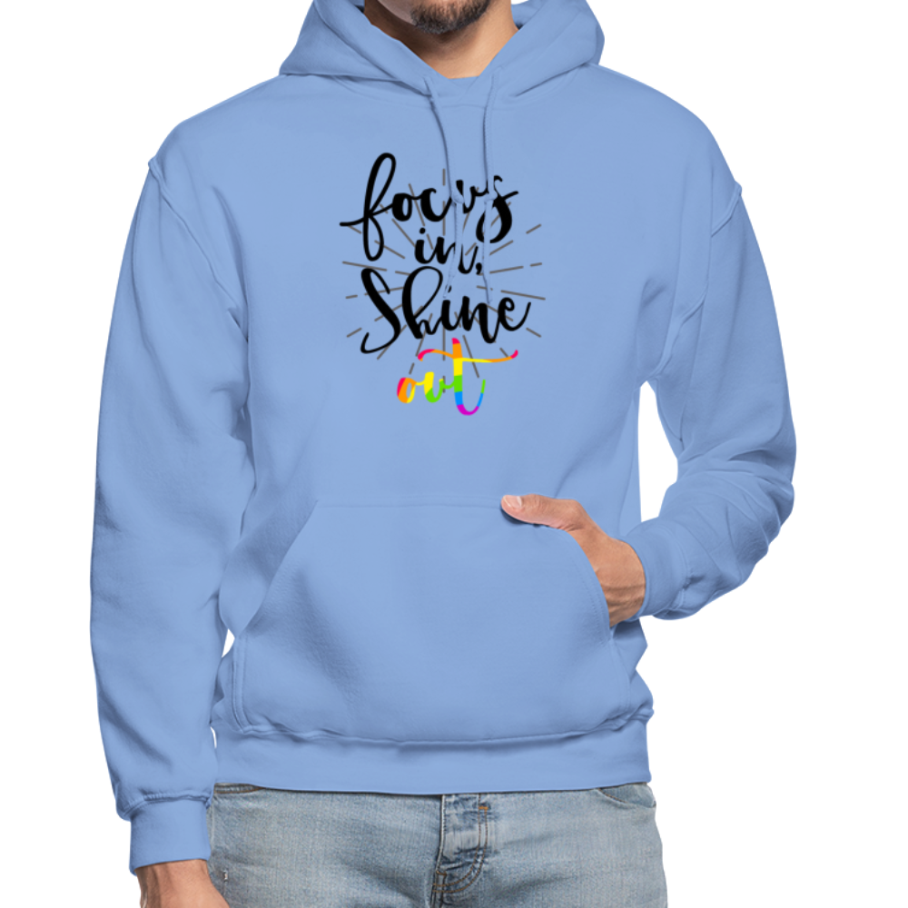 Focus in Shine Out B Gildan Heavy Blend Adult Hoodie - carolina blue