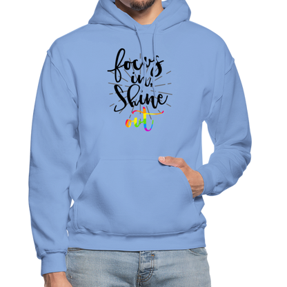 Focus in Shine Out B Gildan Heavy Blend Adult Hoodie - carolina blue