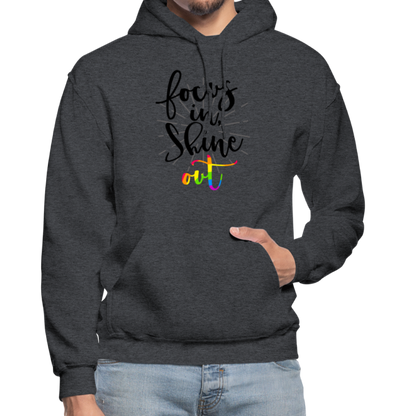 Focus in Shine Out B Gildan Heavy Blend Adult Hoodie - charcoal grey