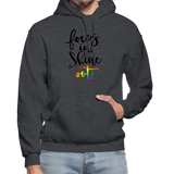 Focus in Shine Out B Gildan Heavy Blend Adult Hoodie - charcoal grey