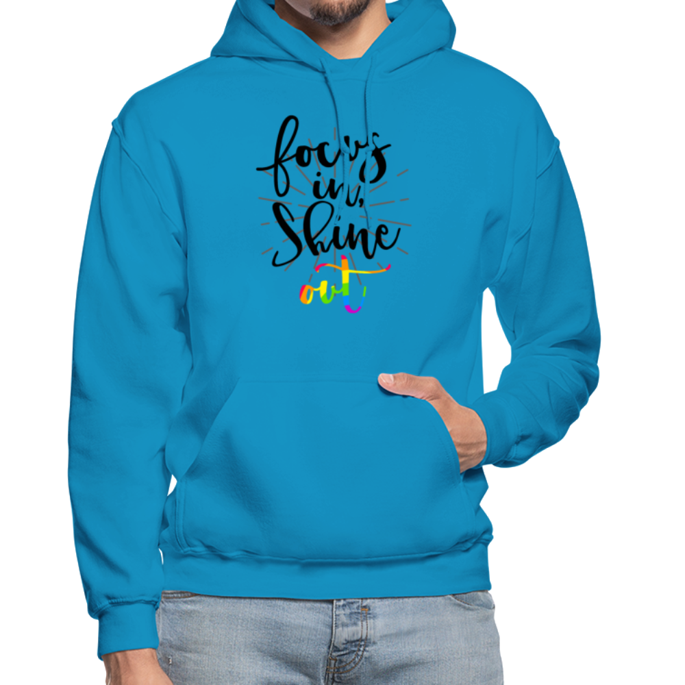 Focus in Shine Out B Gildan Heavy Blend Adult Hoodie - turquoise