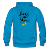 Focus in Shine Out B Gildan Heavy Blend Adult Hoodie - turquoise