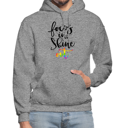 Focus in Shine Out B Gildan Heavy Blend Adult Hoodie - graphite heather