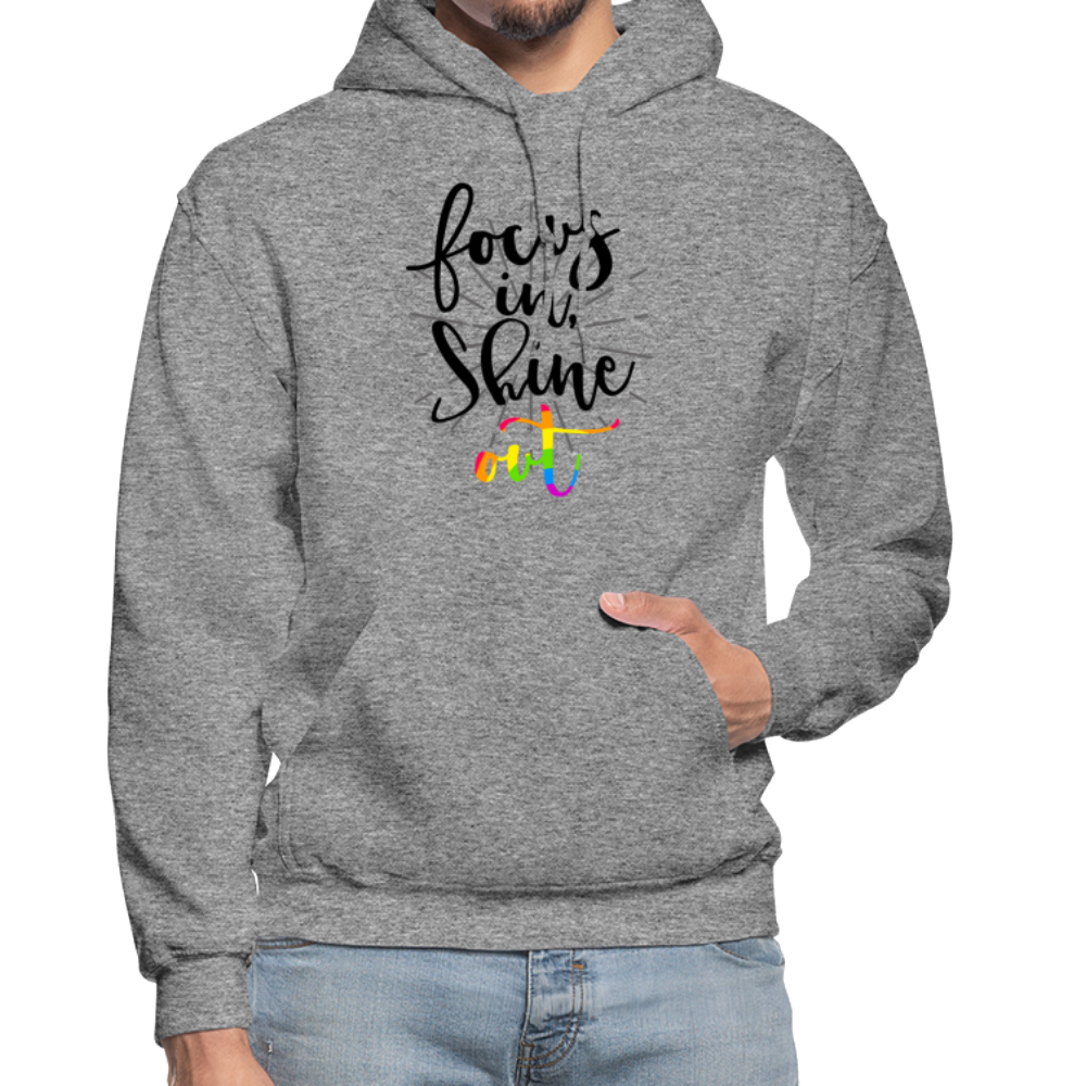 Focus in Shine Out B Gildan Heavy Blend Adult Hoodie - graphite heather