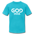 Goddess W Unisex Jersey T-Shirt by Bella + Canvas - turquoise