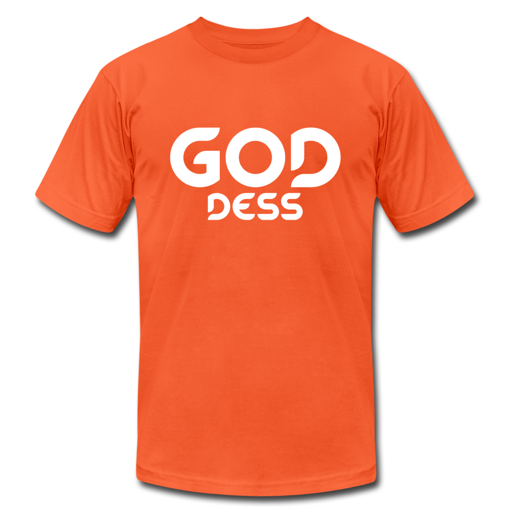 Goddess W Unisex Jersey T-Shirt by Bella + Canvas - orange