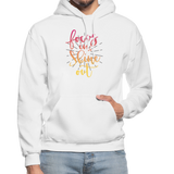 Focus in Shine Out P Gildan Heavy Blend Adult Hoodie - white