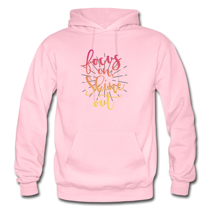 Focus in Shine Out P Gildan Heavy Blend Adult Hoodie - light pink