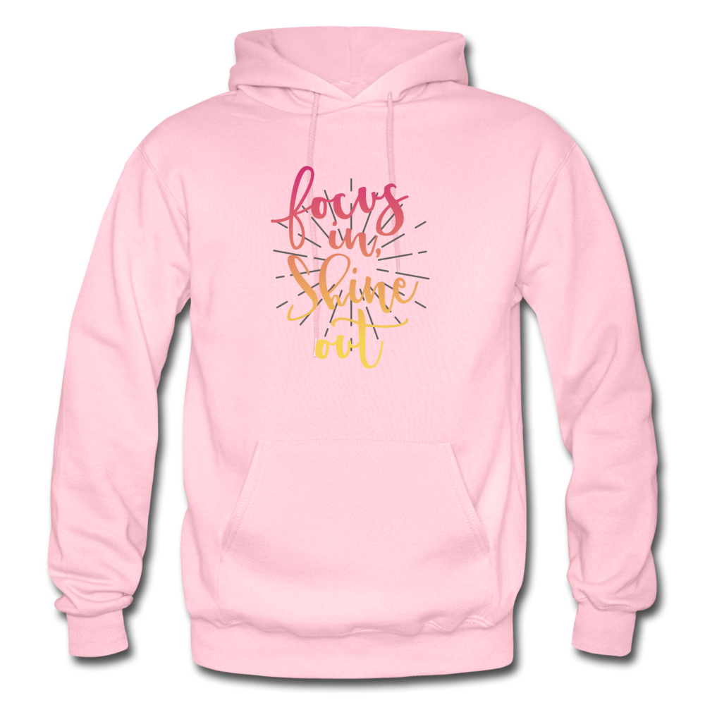Focus in Shine Out P Gildan Heavy Blend Adult Hoodie - light pink