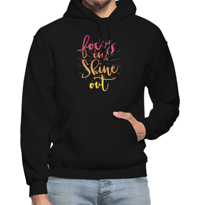 Focus in Shine Out P Gildan Heavy Blend Adult Hoodie - black