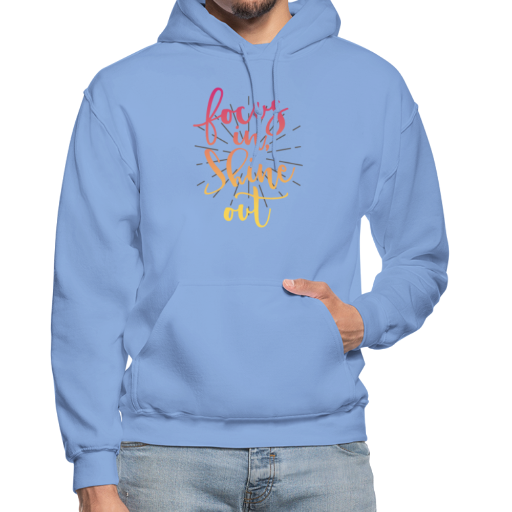 Focus in Shine Out P Gildan Heavy Blend Adult Hoodie - carolina blue