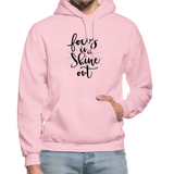 Focus in Shine Out BB Gildan Heavy Blend Adult Hoodie - light pink