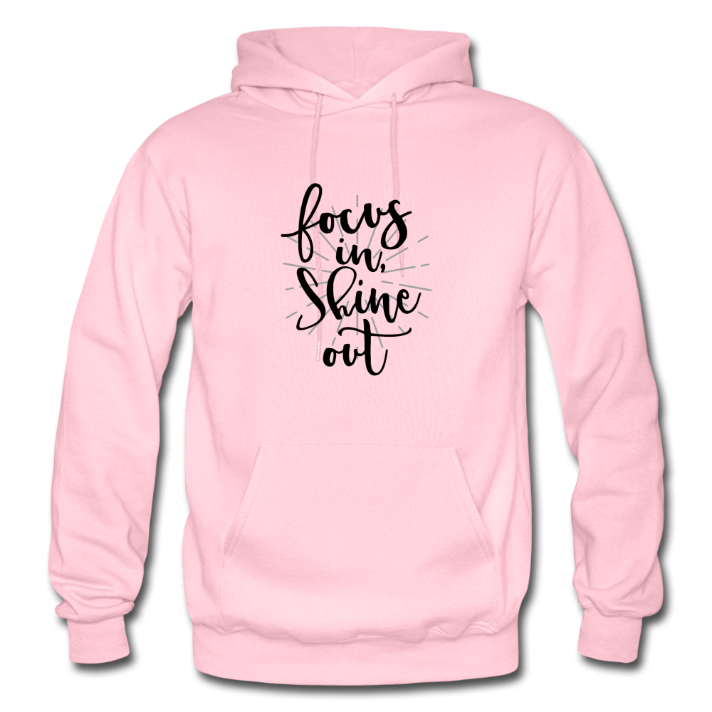 Focus in Shine Out BB Gildan Heavy Blend Adult Hoodie - light pink