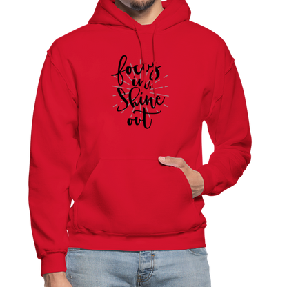 Focus in Shine Out BB Gildan Heavy Blend Adult Hoodie - red