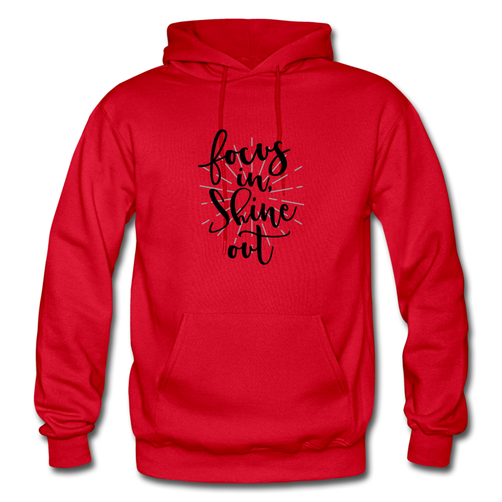 Focus in Shine Out BB Gildan Heavy Blend Adult Hoodie - red