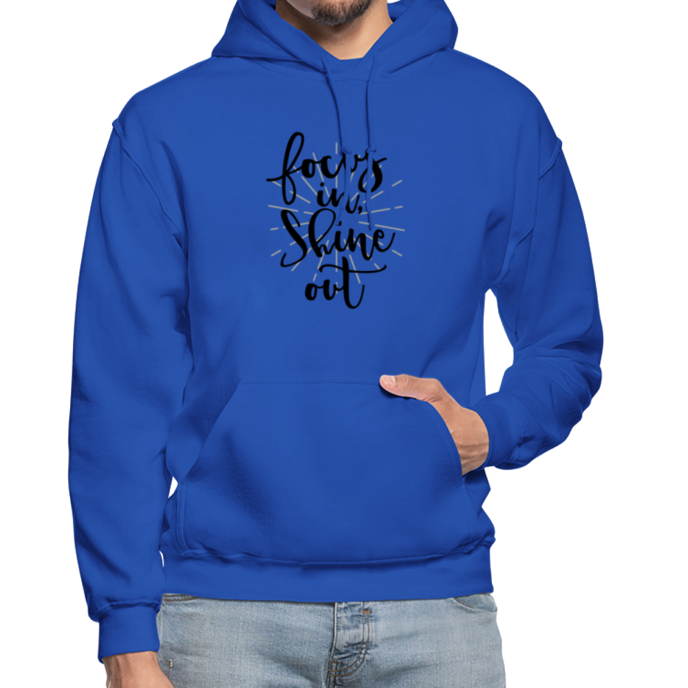 Focus in Shine Out BB Gildan Heavy Blend Adult Hoodie - royal blue