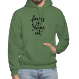 Focus in Shine Out BB Gildan Heavy Blend Adult Hoodie - military green
