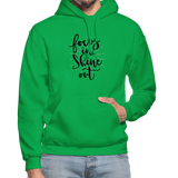 Focus in Shine Out BB Gildan Heavy Blend Adult Hoodie - kelly green