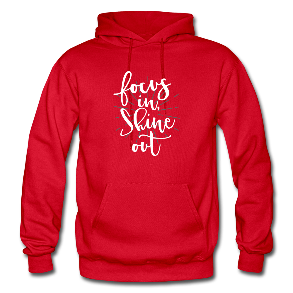 Focus in Shine Out WW Gildan Heavy Blend Adult Hoodie - red