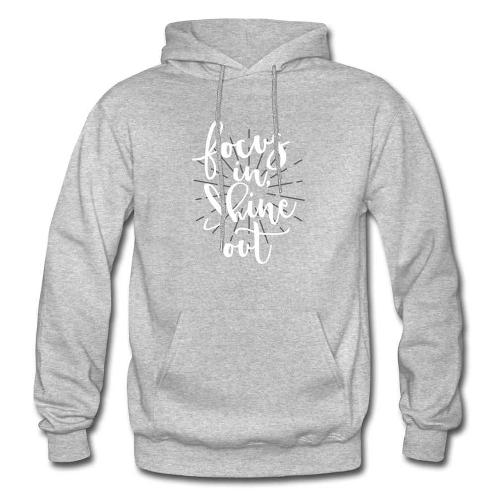 Focus in Shine Out WW Gildan Heavy Blend Adult Hoodie - heather gray