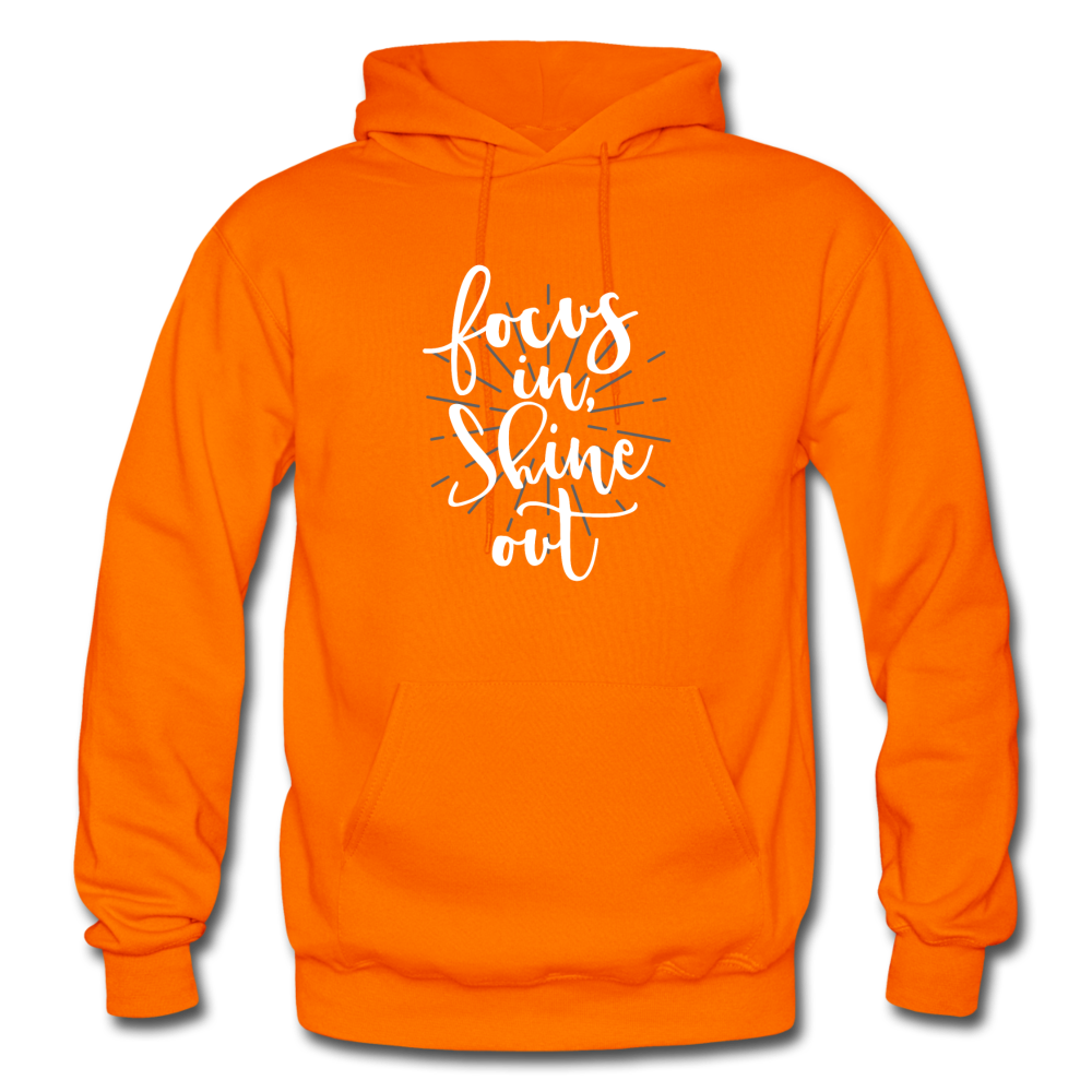 Focus in Shine Out WW Gildan Heavy Blend Adult Hoodie - orange