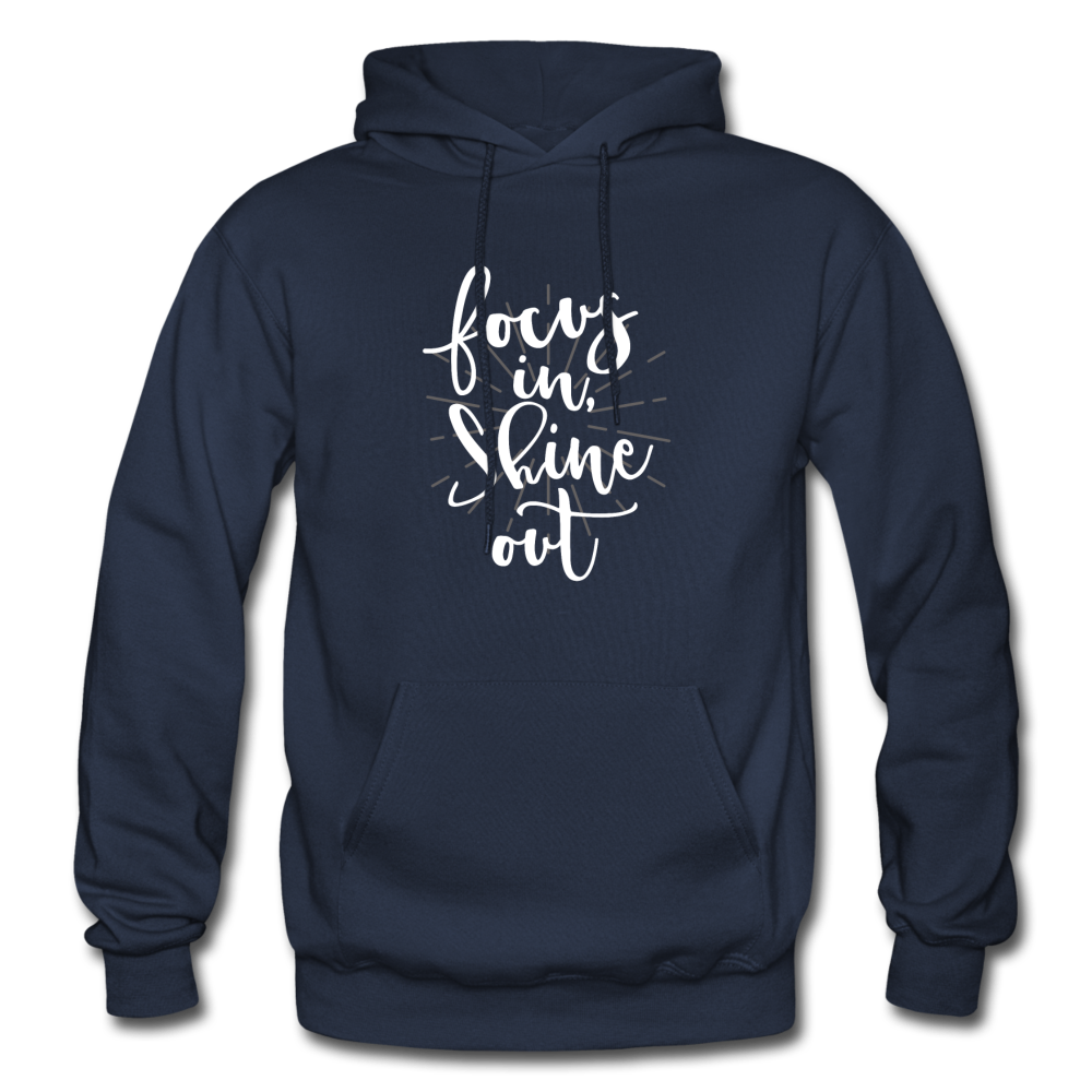 Focus in Shine Out WW Gildan Heavy Blend Adult Hoodie - navy