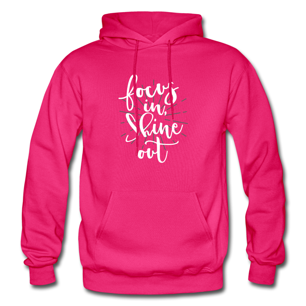 Focus in Shine Out WW Gildan Heavy Blend Adult Hoodie - fuchsia