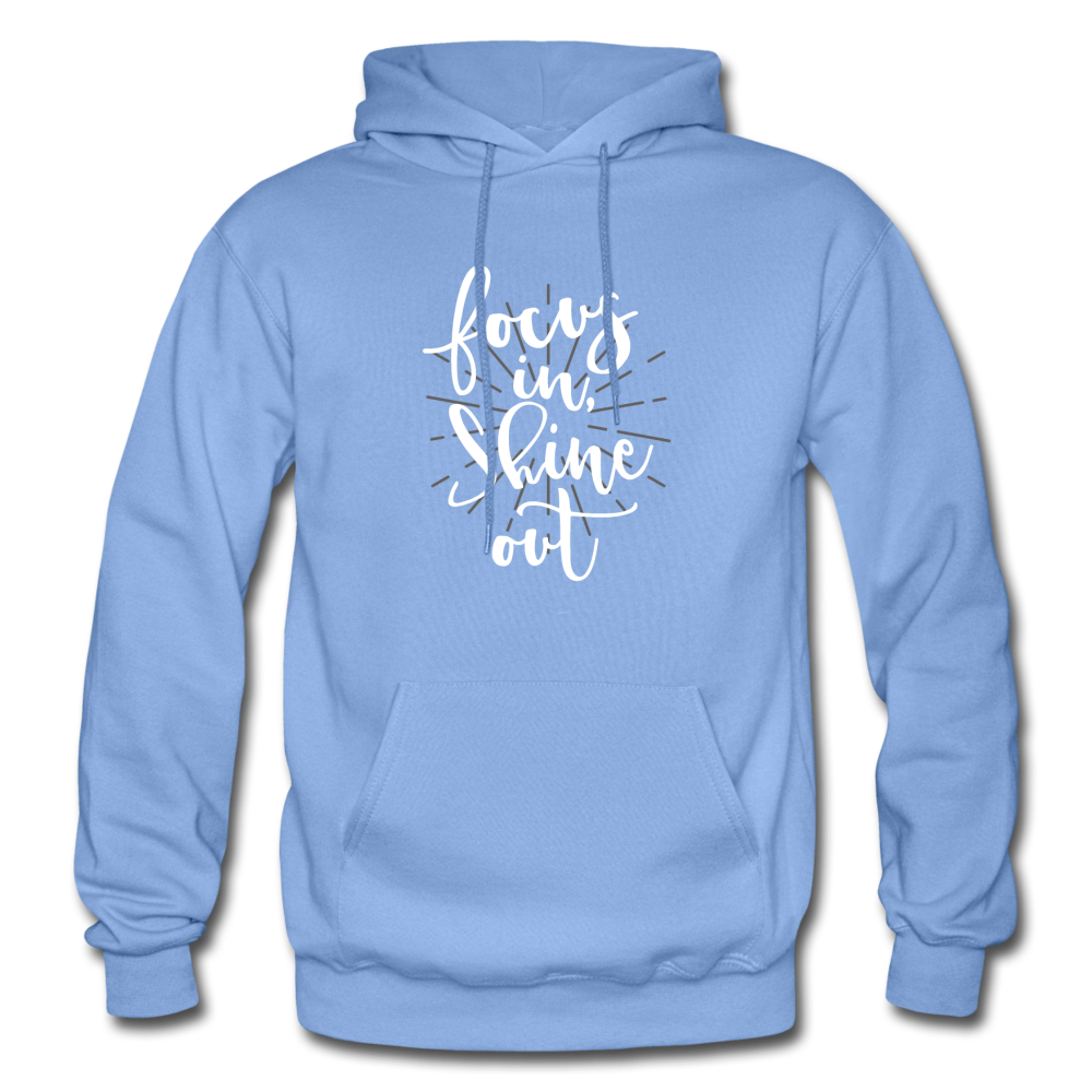 Focus in Shine Out WW Gildan Heavy Blend Adult Hoodie - carolina blue