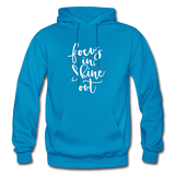 Focus in Shine Out WW Gildan Heavy Blend Adult Hoodie - turquoise