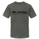 Awe-Wareness B Unisex Jersey T-Shirt by Bella + Canvas - asphalt
