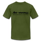 Awe-Wareness B Unisex Jersey T-Shirt by Bella + Canvas - olive