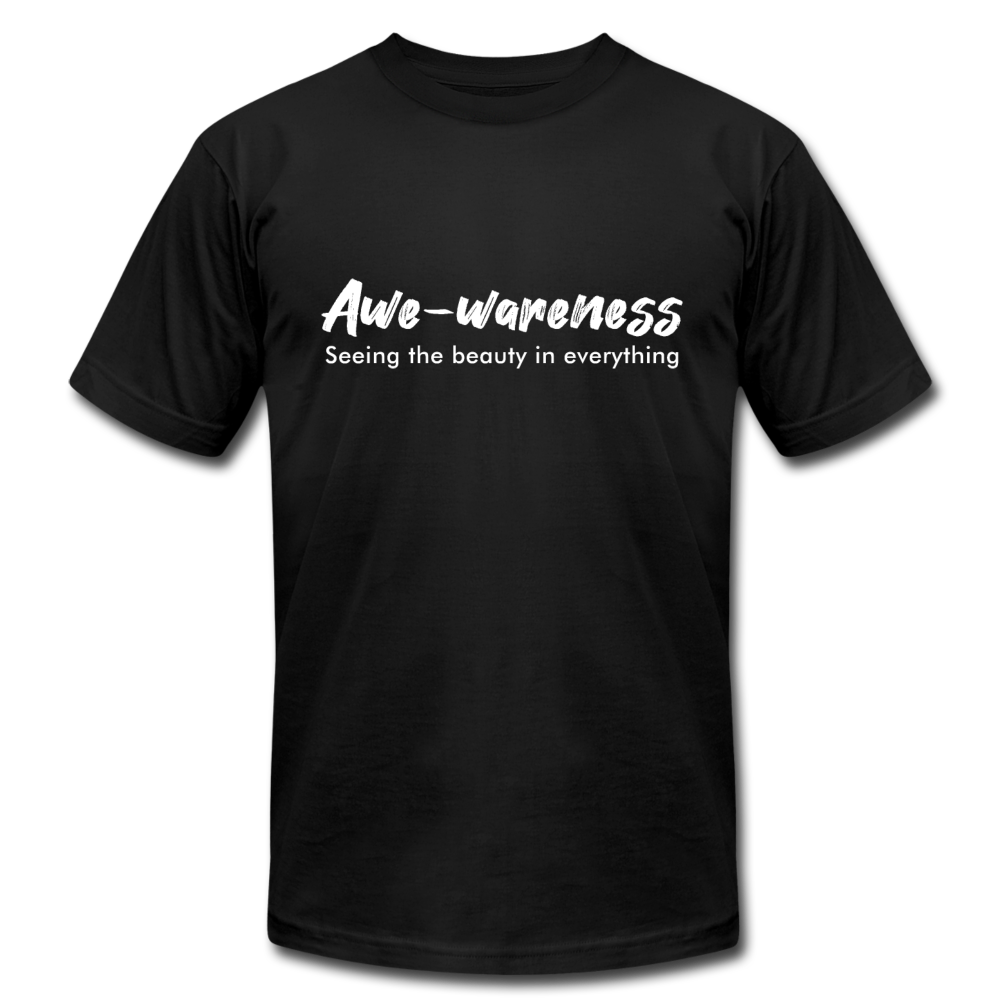 Awe-Wareness W Unisex Jersey T-Shirt by Bella + Canvas - black