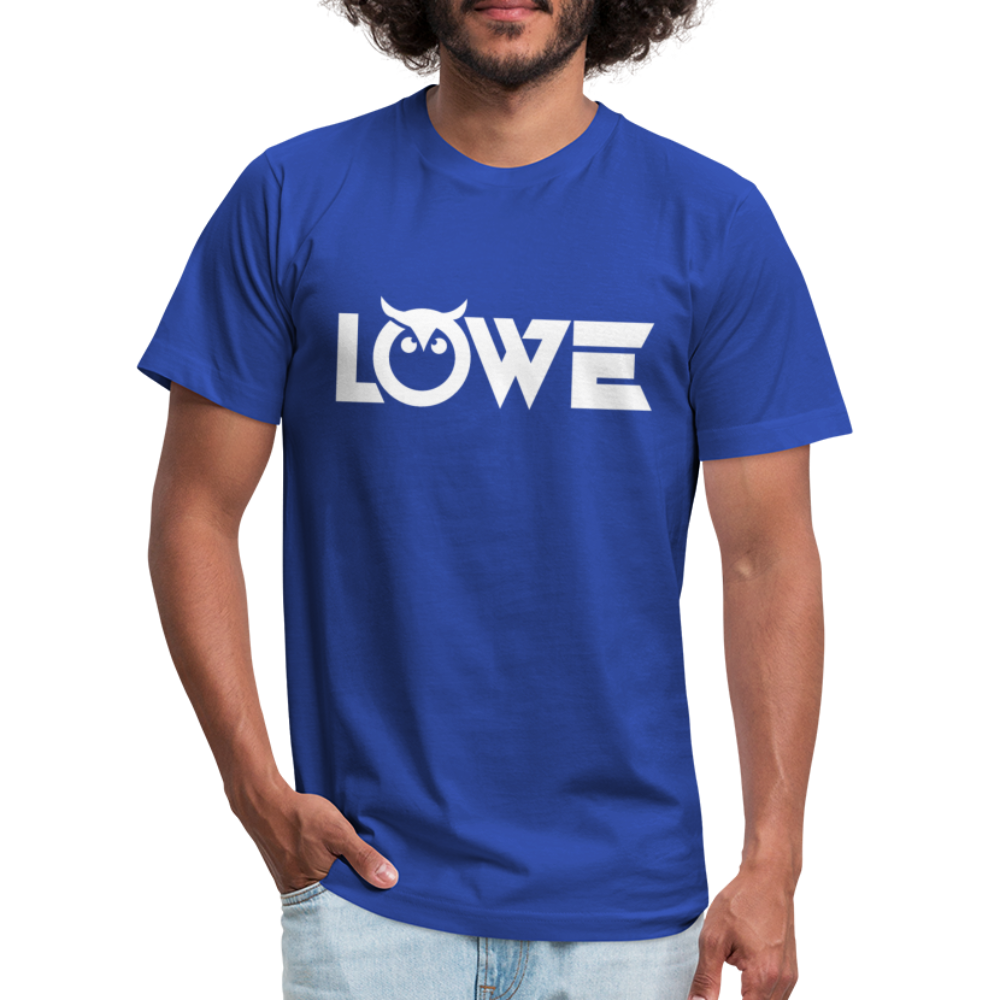 OWL W Unisex Jersey T-Shirt by Bella + Canvas - royal blue