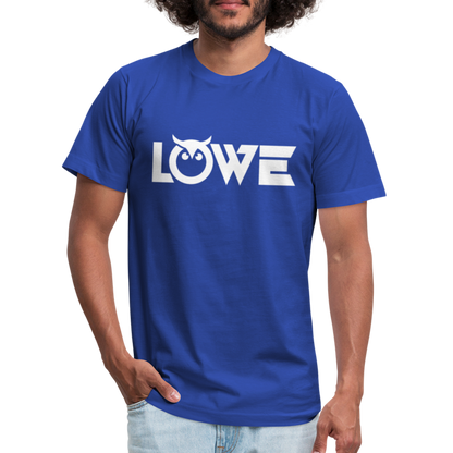 OWL W Unisex Jersey T-Shirt by Bella + Canvas - royal blue