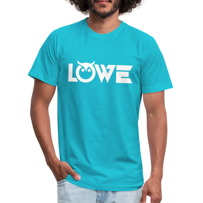 OWL W Unisex Jersey T-Shirt by Bella + Canvas - turquoise