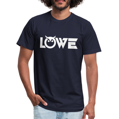 OWL W Unisex Jersey T-Shirt by Bella + Canvas - navy