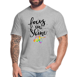 Focus in Shine Out BR Unisex Jersey T-Shirt by Bella + Canvas - heather gray