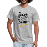Focus in Shine Out BR Unisex Jersey T-Shirt by Bella + Canvas - heather gray