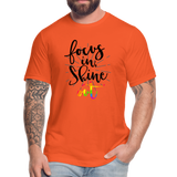 Focus in Shine Out BR Unisex Jersey T-Shirt by Bella + Canvas - orange
